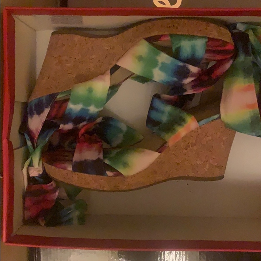 Multicolored Olitha Wedge Sandal